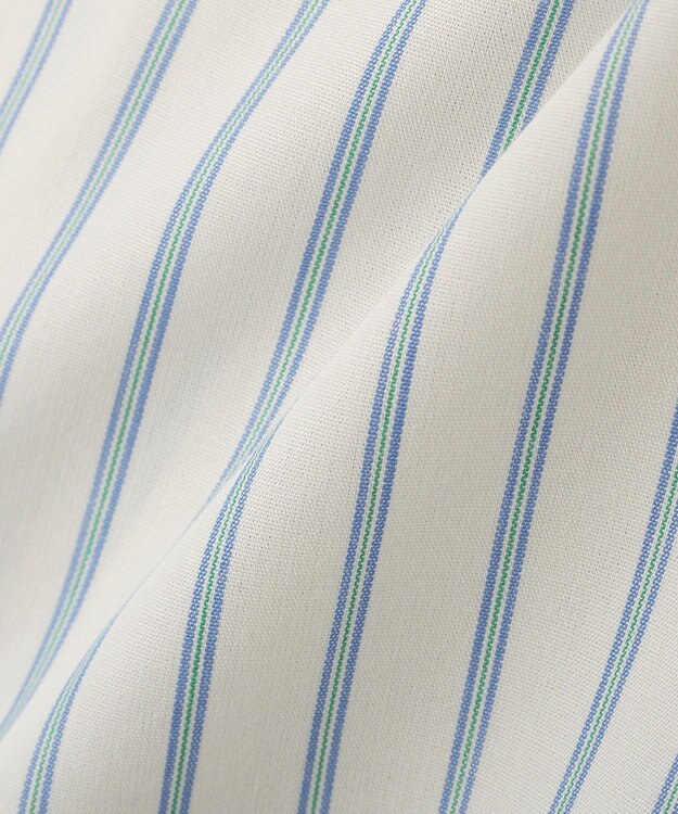 AMERICAN HOLIC 【イージーケア】バックギャザースキッパーシャツ Stripe Ivory