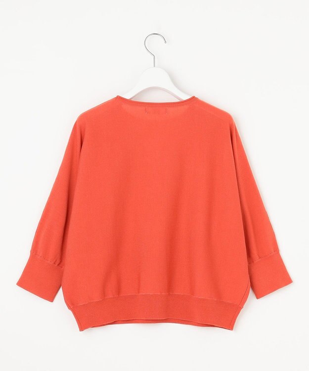 J.PRESS LADIES S 【WEB限定カラーあり・洗える・抗菌防臭】COTTON POLYESTER ドルマンスリーブ ニット 【WEB限定】オレンジ系