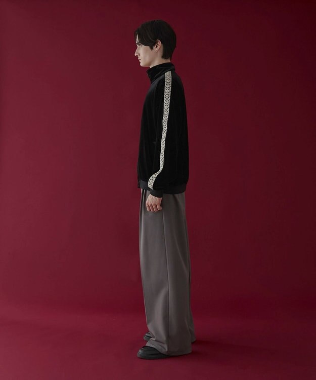 WEGO ベロアライントラックジャケット ブラック