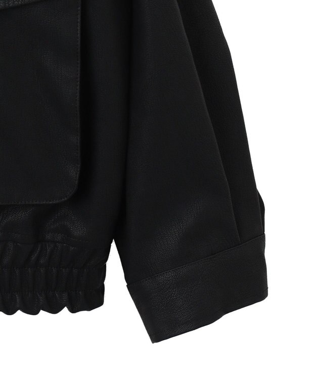 WEGO 【ユニセックス着用ITEM】PUダブルZIPフライトジャケット ブラック