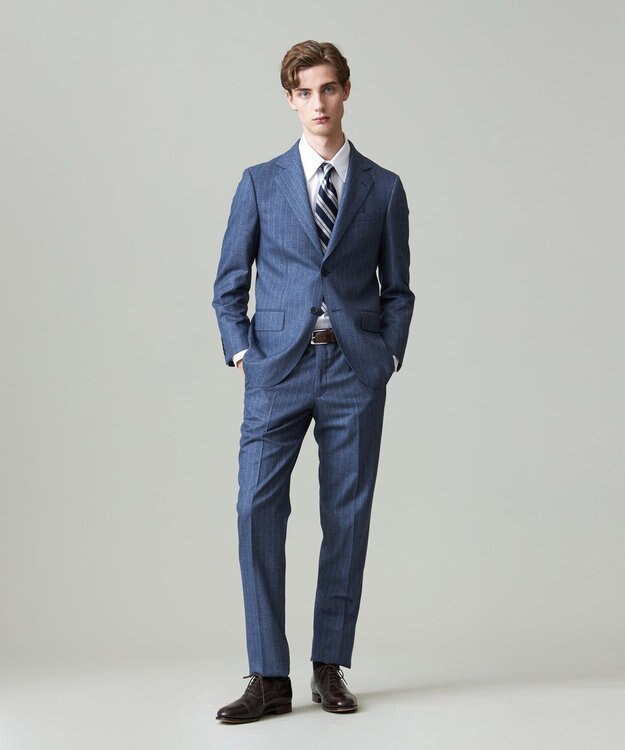 J.PRESS MEN 【ESSENTIAL CLOTHING】ミルドクリーンストライプ スーツ/総裏 ダルブルー系2