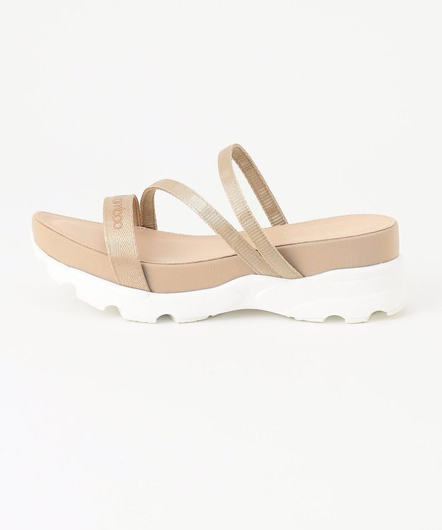 united bamboo ロゴスポーツサンダル ベージュ