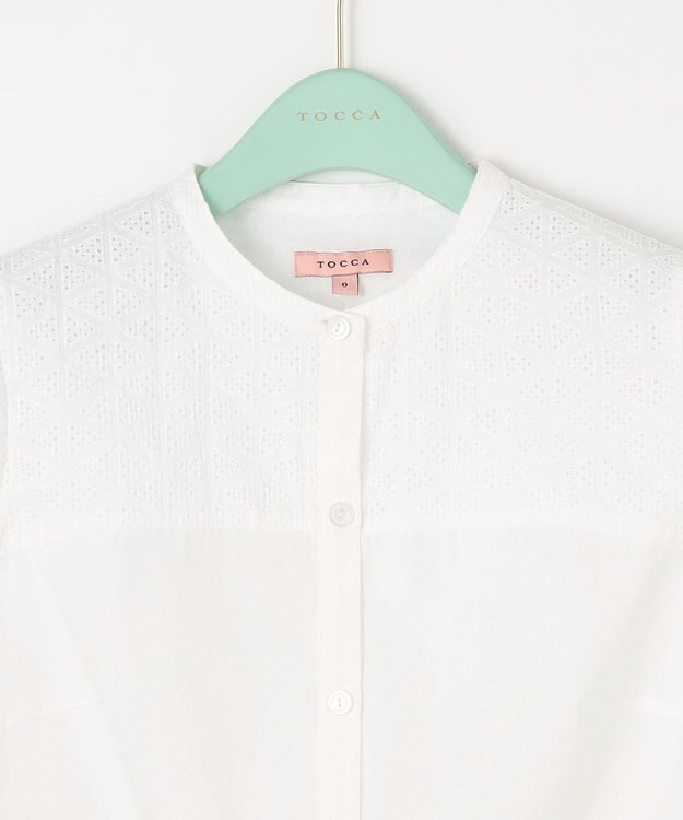 TOCCA 【洗える！】GLASS ブラウス ホワイト系