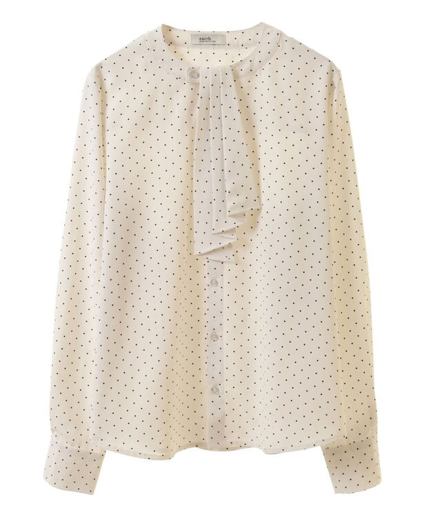 earth music&ecology 2WAYボウタイブラウス ドット