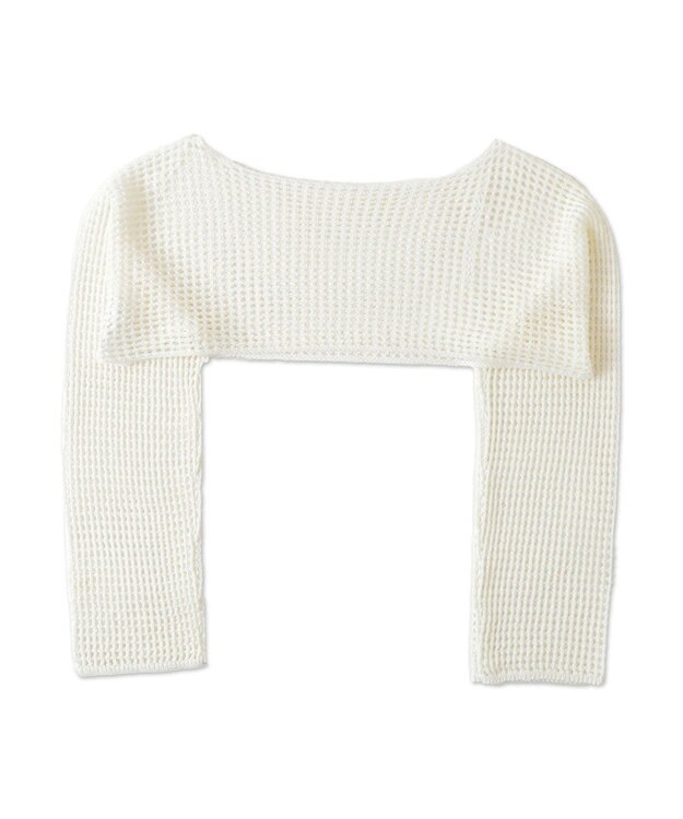 WEGO ラメショートニットプルオーバー ホワイト