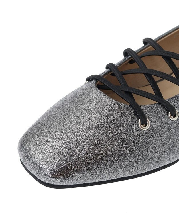 Green Parks ・ｓｏｕｖｅｎｉｒｖｅｌｌｅ　レースアップパンプス Silver