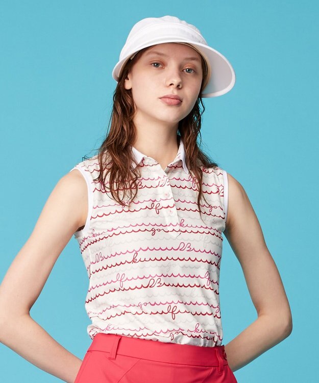 PARIS GOLF　ノースリーブポロシャツ　レディース　サイズ　L　紺 womens-14391454-s-new-era-