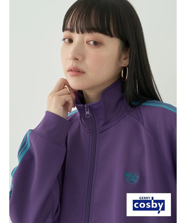 earth music&ecology Ｃｏｓｂｙ×ｅａｒｔｈ　トラックジャケット Deep Purple