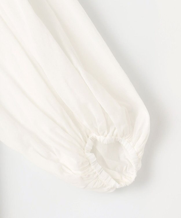 NAVE 【Nave　洗える】ボリュームボイル ブラウス ホワイト系