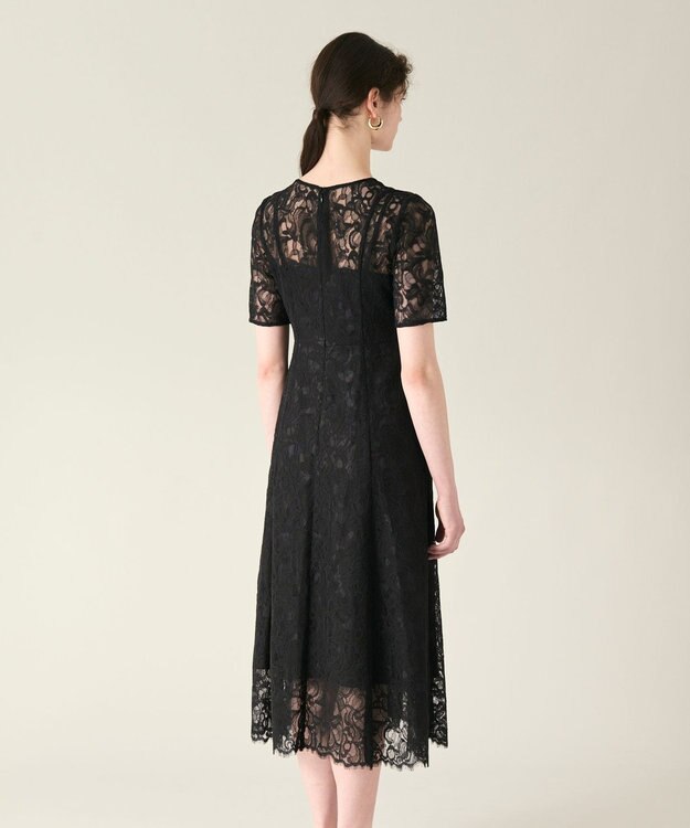 GRACE CONTINENTAL コードレースフレアドレス ブラック