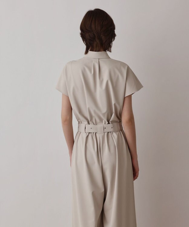 GRACE CONTINENTAL シャツオールインワン ベージュ