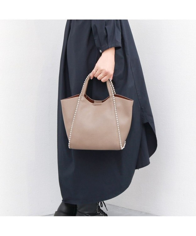 UNBILLION 【テレビ ドラマ着用アイテム】カシュカシュ cachecache / ボールチェーン2wayミニトートバッグ オーク