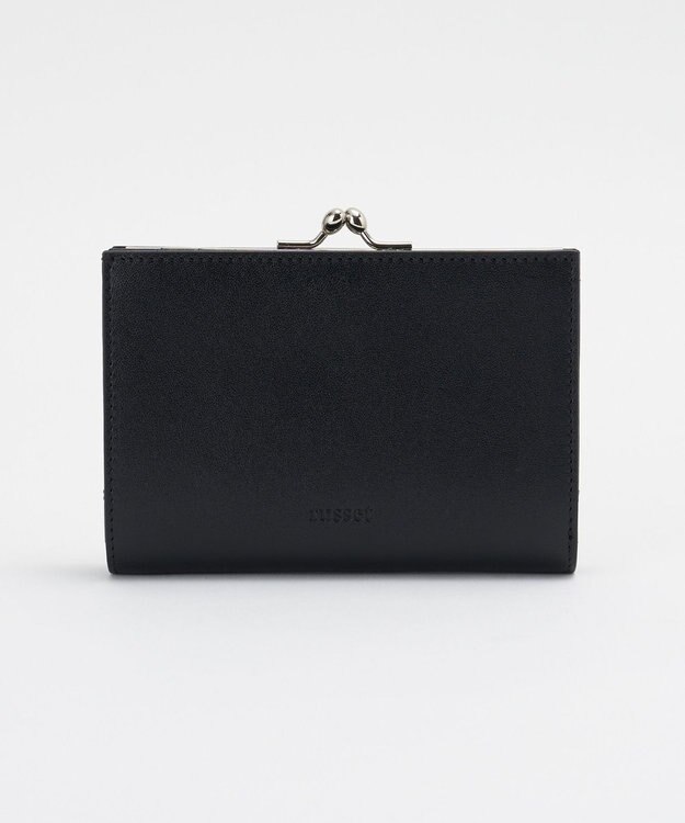 russet がま口折財布(SO-446) Black