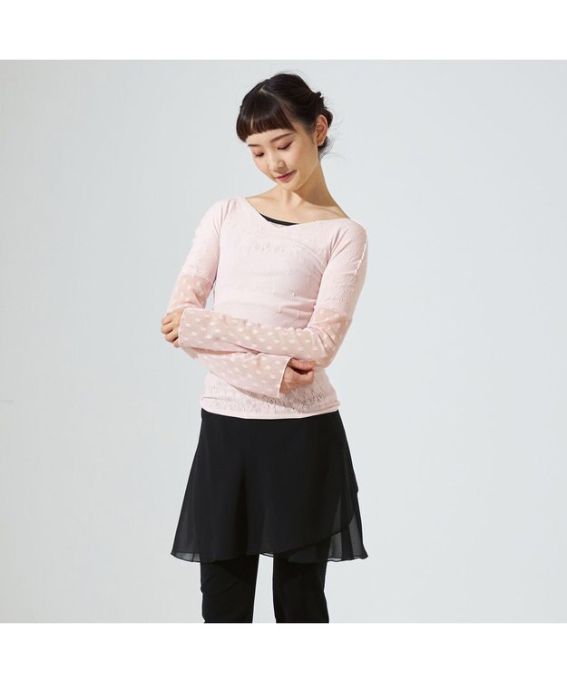 Chacott 巻きスカート ブラック