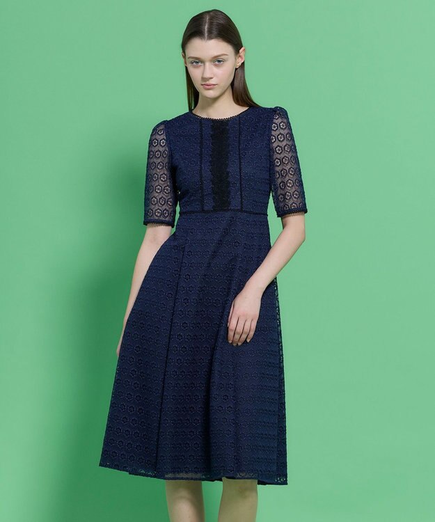 TOCCA CRYSTAL LABYRINTH ドレス ネイビー系