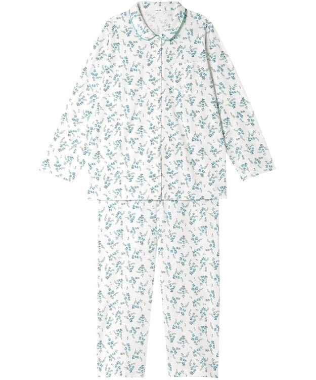 Wing パジャマ 長袖 長ズボン 綿混天竺素材 レディース EP7035 ウイング／ワコール メロン