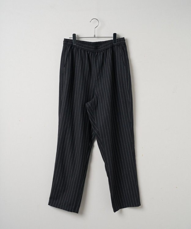 WEGO 【ユニセックス着用アイテム/手洗い可/SETUP可/ウエストゴム】リネンレーヨンイージーパンツ ダークグレー