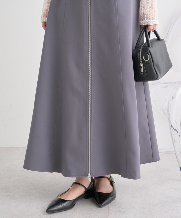 earth music&ecology ダブルジップキャミワンピース Light Gray