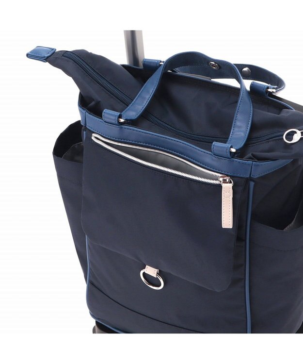 ACE BAGS & LUGGAGE soelte オートゥイユ お買い物キャリーバッグ 13L 機内持込 キャスターストッパー 36001 ソエルテ ネイビー