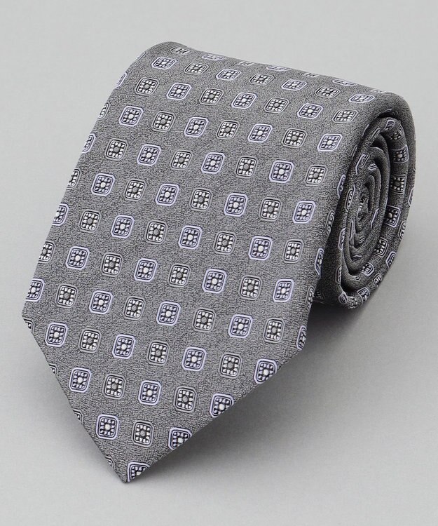 GOTAIRIKU GOTAIRIKU別注【日本製】シルク ネクタイ_小紋柄 ライトグレー系8