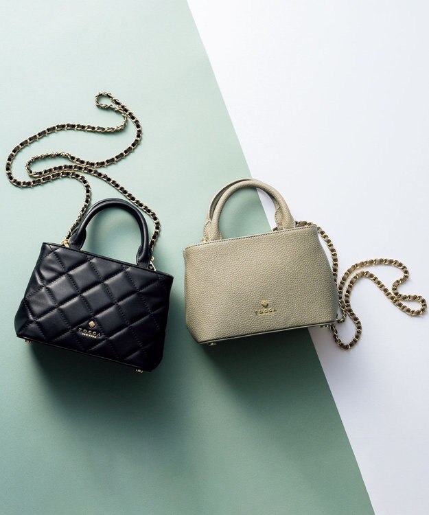 TOCCA 【ヨンア×大人百花コラボ】OPTARE BAG バッグ ブラックキルト