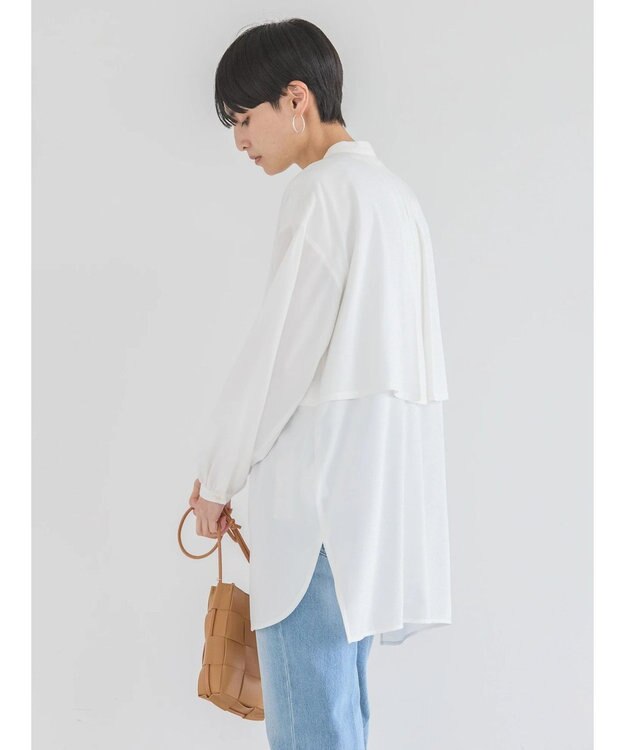 AMERICAN HOLIC サラックールレイヤードシャツチュニック Ivory