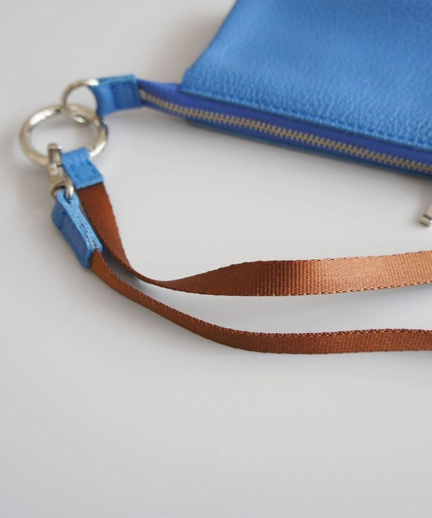 TIDEWAY MONTH WALLET WITH CORD ストラップ付きウォレット ブルー