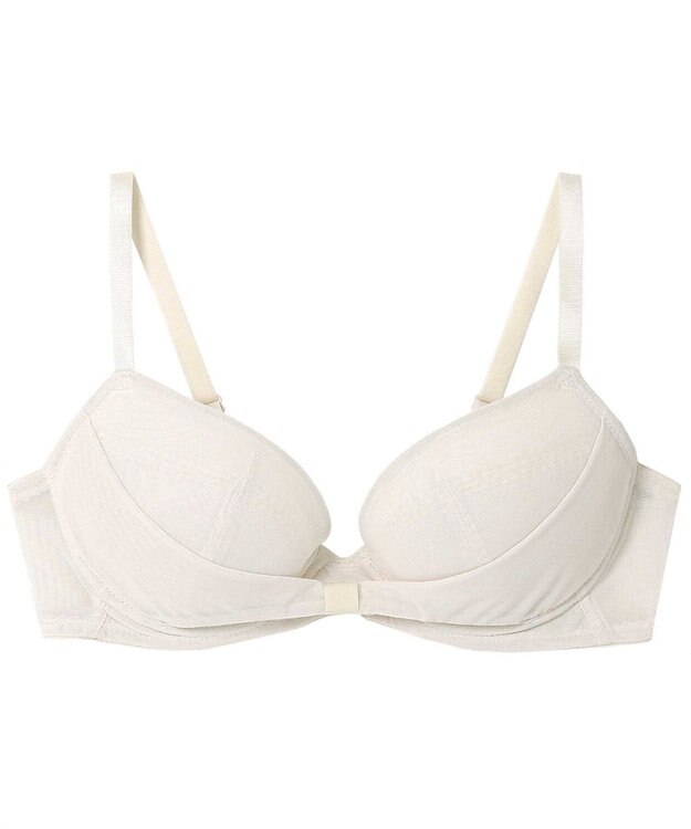 une nana cool 胸もとフィットをリボンでキープ リボンブラ BE