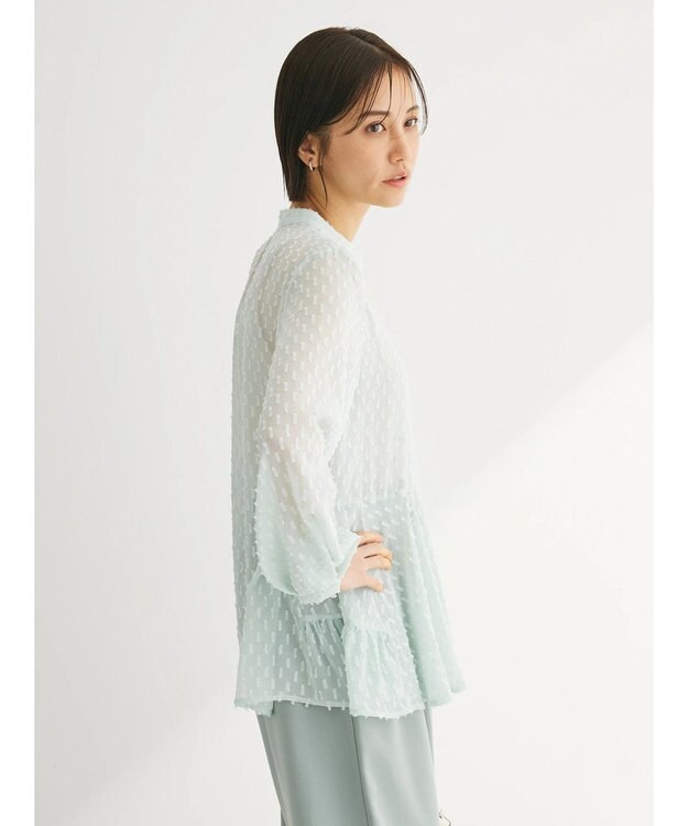 Green Parks アシメティアードブラウス Mint