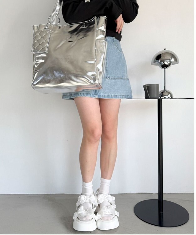 WEGO メニーリボンサンダル ホワイト