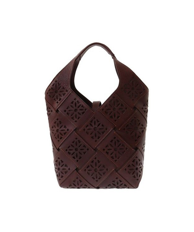 genten サステナブルカットワーク トートバッグ（中） ノウチャ