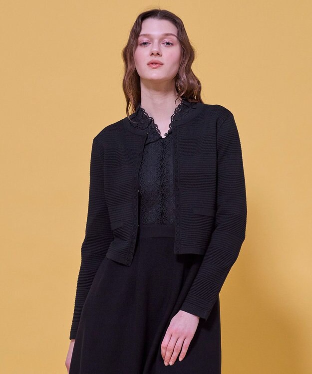 TOCCA PANORAMIC LANDSCAPE ニットカーディガン ブラック系