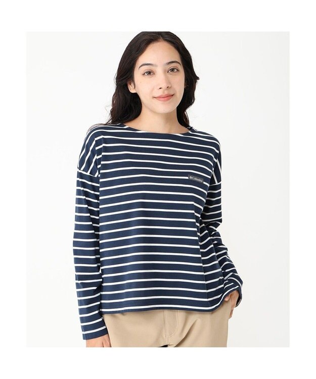 Columbia Columbia/ ウィメンズリラクシングモーメントIIロングスリーブクルー /コロンビア Collegiate Navy