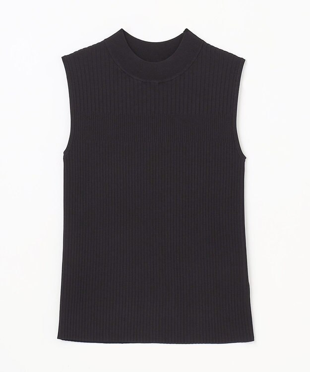 GRACE CONTINENTAL ハイネックリブニットトップ ブラック