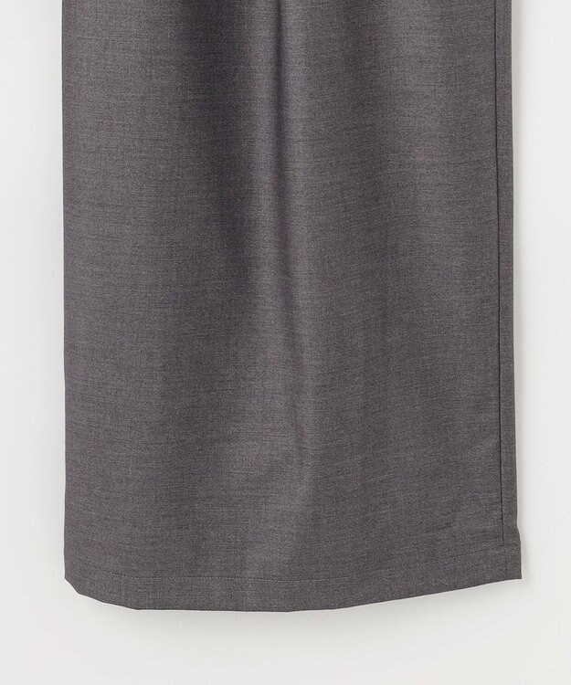 #Newans 【洗濯機可/しわになりにくい】ベリーワイドパンツ チャコール