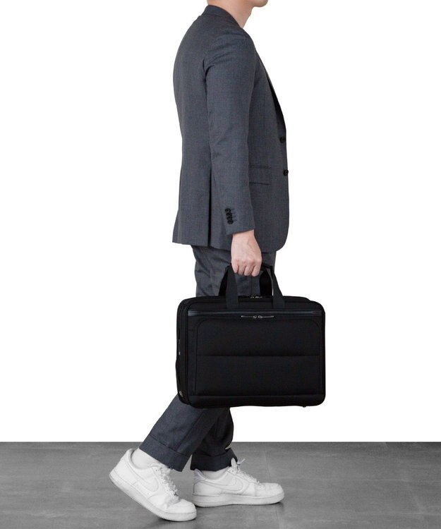 ACE BAGS & LUGGAGE ace. デヴェル ビジネスリュック  B4サイズ 15.6インチPC収納 21/29L 1520g 3way エキスパンド 20266 ブラック×ネイビー