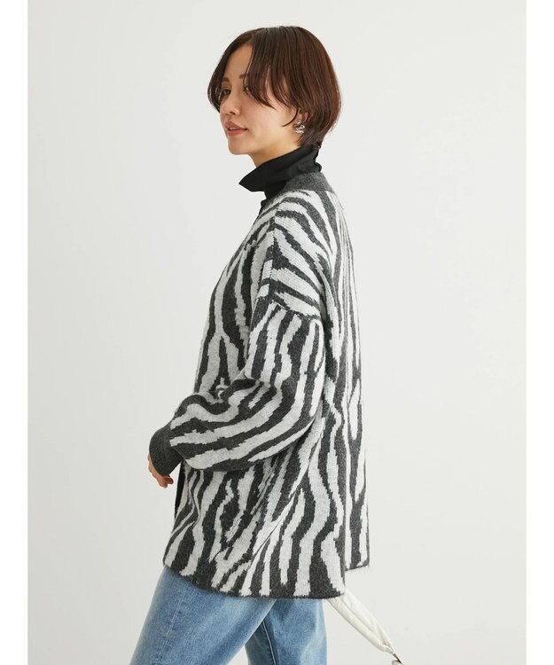 Green Parks 柄アソートニットカーディガン A