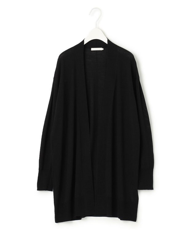 ICB 【洗える】 コンパクトウール カーディガン ブラック系