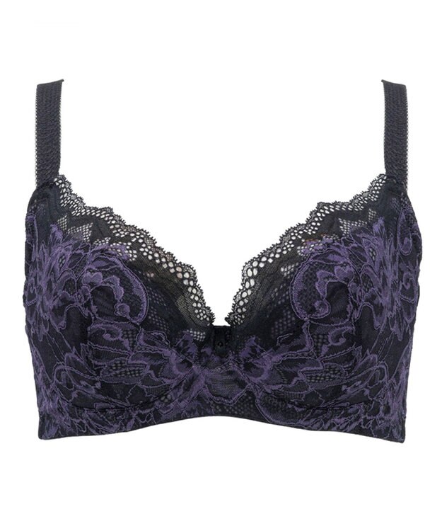 BRADELIS New York 【BRADELIS New York / コンパクト補整ブラ】クイックサポートブラ23S1 着痩せが叶うグラマーさん向け補整ブラ ミッドナイト