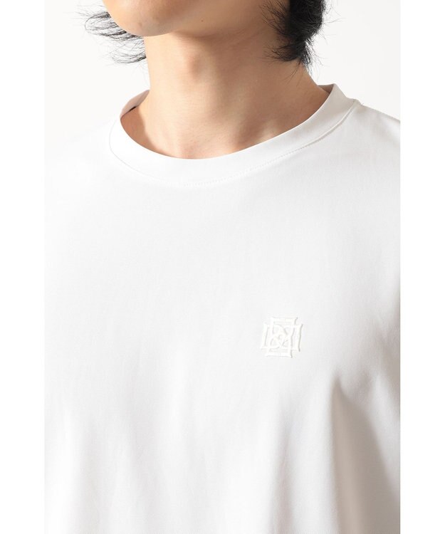 DAKS エンボスロゴ ロングTシャツ ホワイト