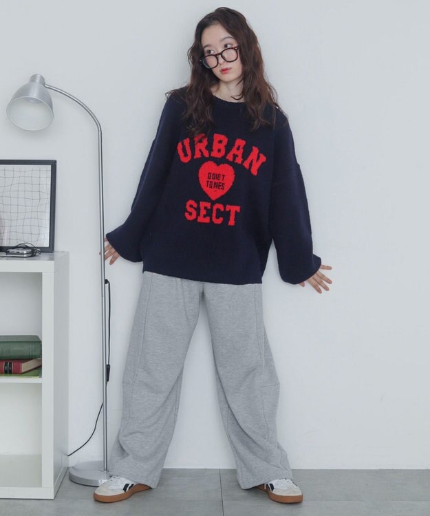 WEGO 【2025年秋冬新作】フラッフィーグラフィックニットBIGプルオーバー 柄10