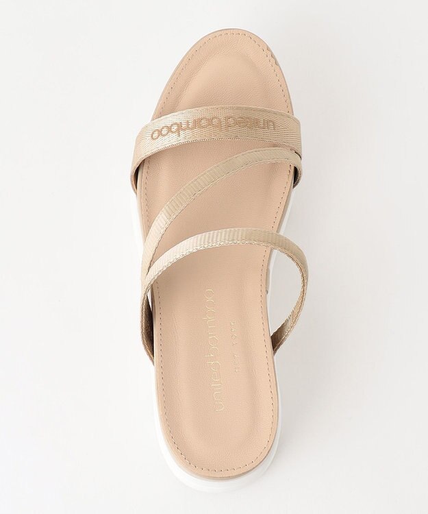 united bamboo ロゴスポーツサンダル ベージュ