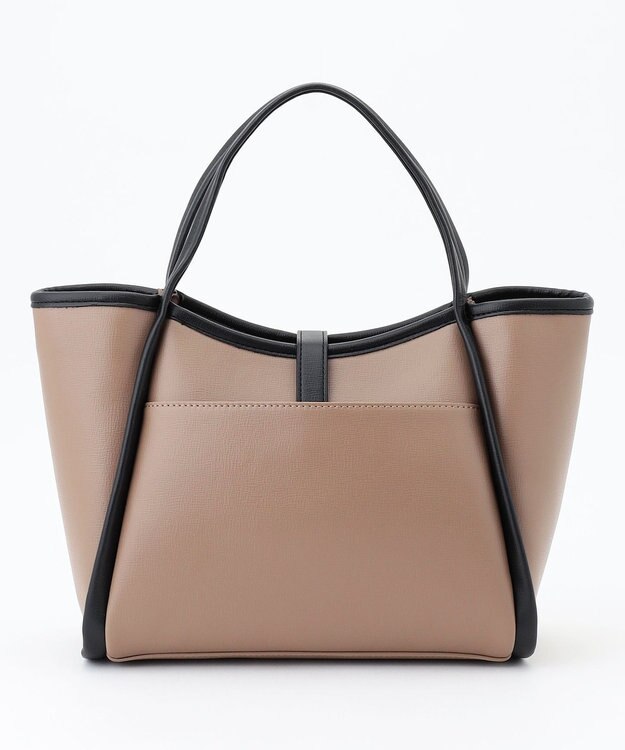 ANY SIS 【2WAY】ベルトベーシック トートバッグ モカ×ブラック