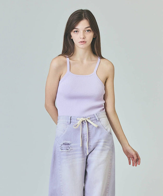 GRACE CONTINENTAL アメスリニットキャミ ラベンダー