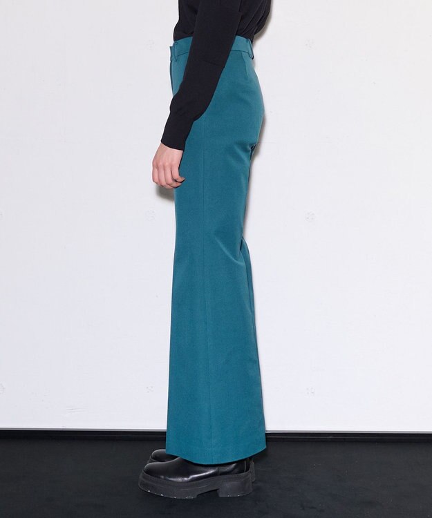 JOSEPH ギャバジンストレッチ　フィットフレアートラウザーズ Dark Teal
