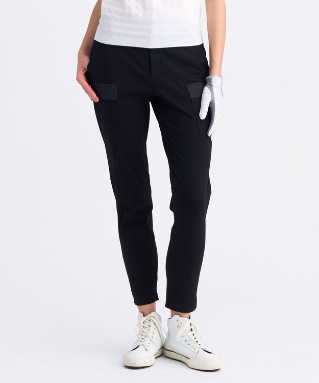 23区GOLF 【WOMEN】メリルハイテンションカーゴパンツ 360°ストレッチ ブラック系