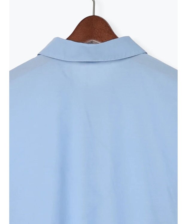 Te chichi スカラップレースヘムクロップトシャツ サックスブルー