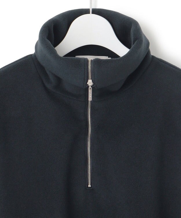 ICB L 【洗える】 トスカーナフリース ハーフジッププルオーバー ネイビー