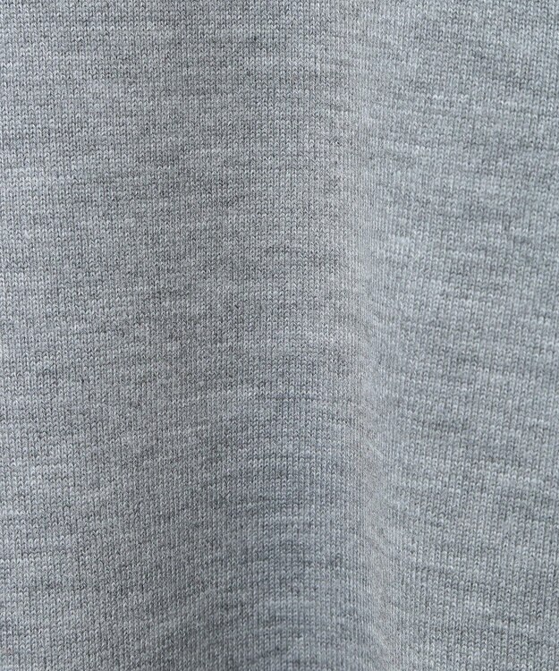 Green Parks 杢グレー袖チュールニットワンピース Gray Mixture