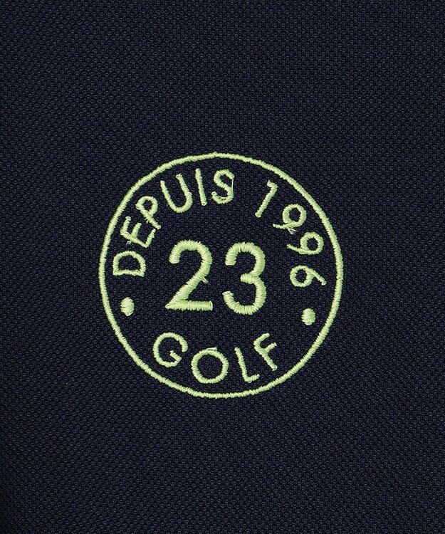 23区GOLF 【MEN】半袖ポロシャツ ネイビー系